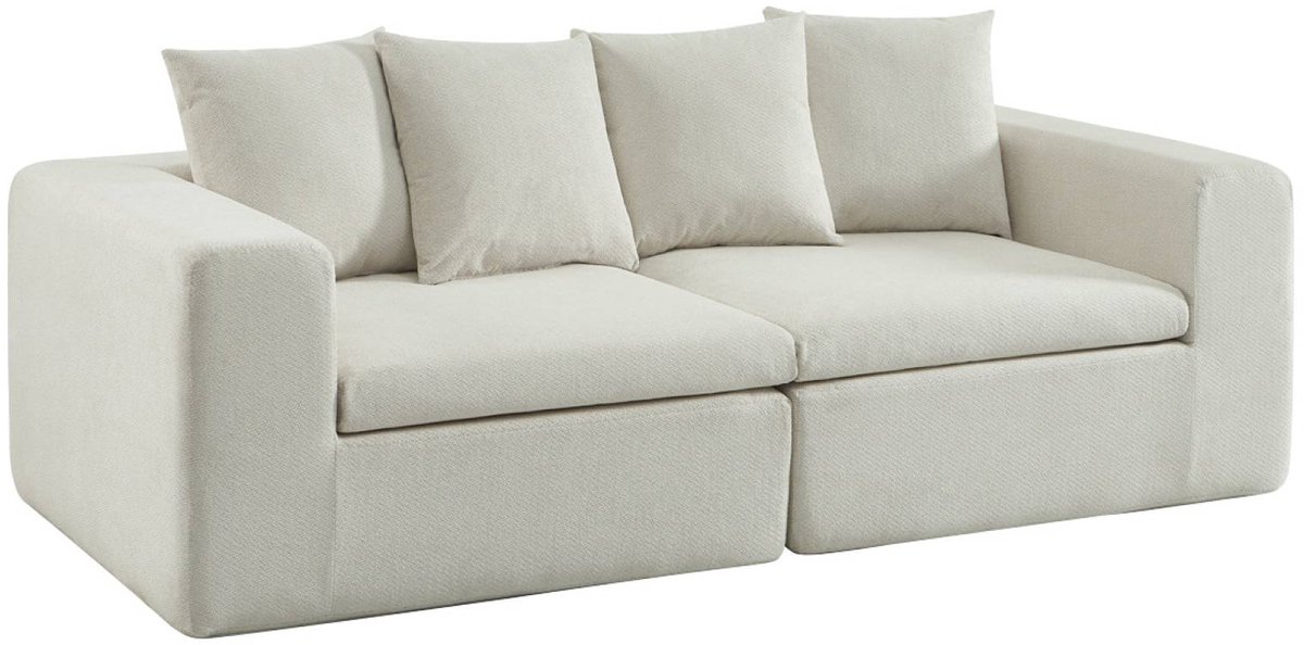 sweeek - Modulaire 3-zits bank van chenille stof - movi