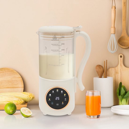 Damenzo - Sojamelkmachine - Sojamelk - Sojamelk maker - Melkmaker - Keukenmachine - Blender - 1400 ml - 16 messen van Damenzo — afbeelding 3