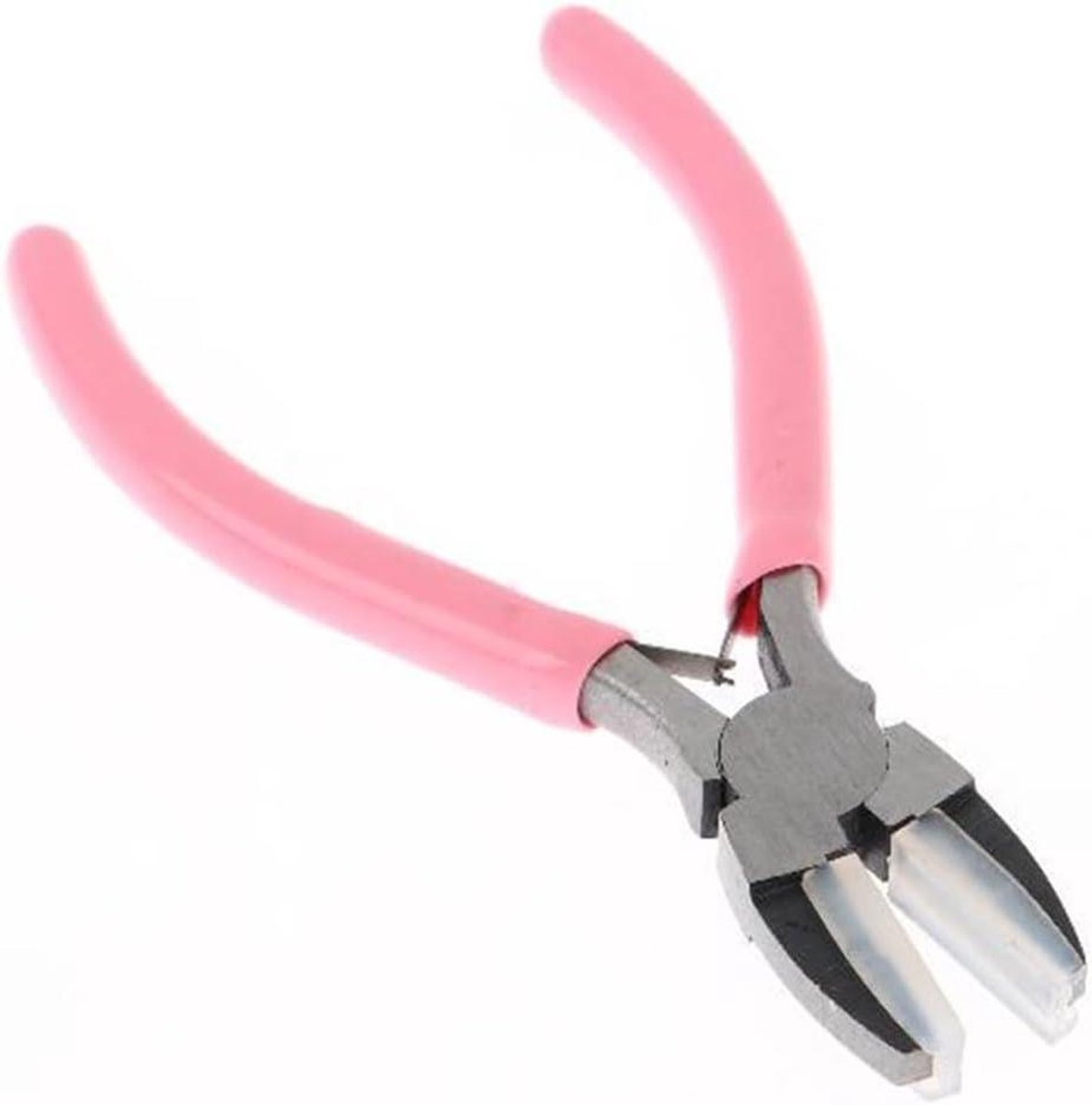 Platte Tang - Sieradentang Draadgladmaker - Sieraden Maken - Dubbele Nylon Bek - 1 stuk - Roze