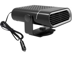 Auto Verwarming Ventilator - Auto Ontdooier - Ruit Ontdooien - 360 Graden Draaibaar - 10x14x10 cm - Zwart
