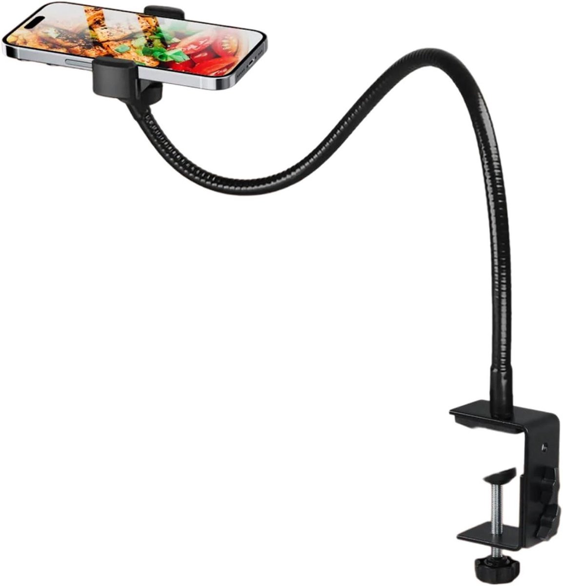 Telefoon Tablet Houder - Bed Mount Stand - Video Kijken - Lange Arm - 300 mm - Aluminium