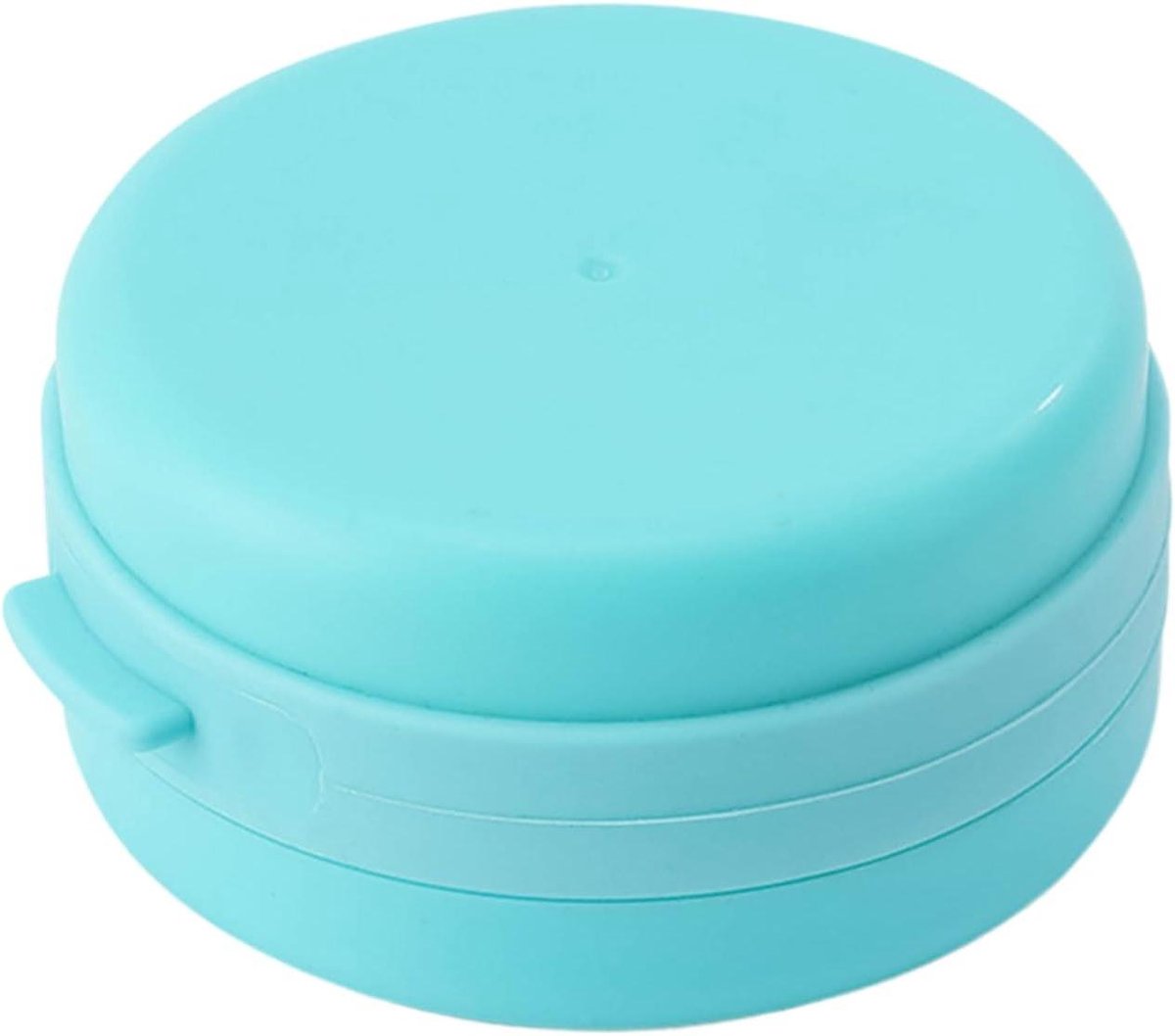 Siliconen Badborstel - Doucheborstel Lichaamsreiniger - Dagelijkse Ontspanning - Ingebouwde Zeepdispenser - 8.99 x 8.99 x 5 cm - Blauw