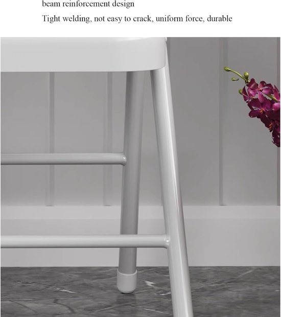Klapstoel Gestoffeerd - Vouwstoel Diner - Extra Zitplaats Creëren - Stevig Metalen Frame - 45 x 46 x 77 cm — afbeelding 4