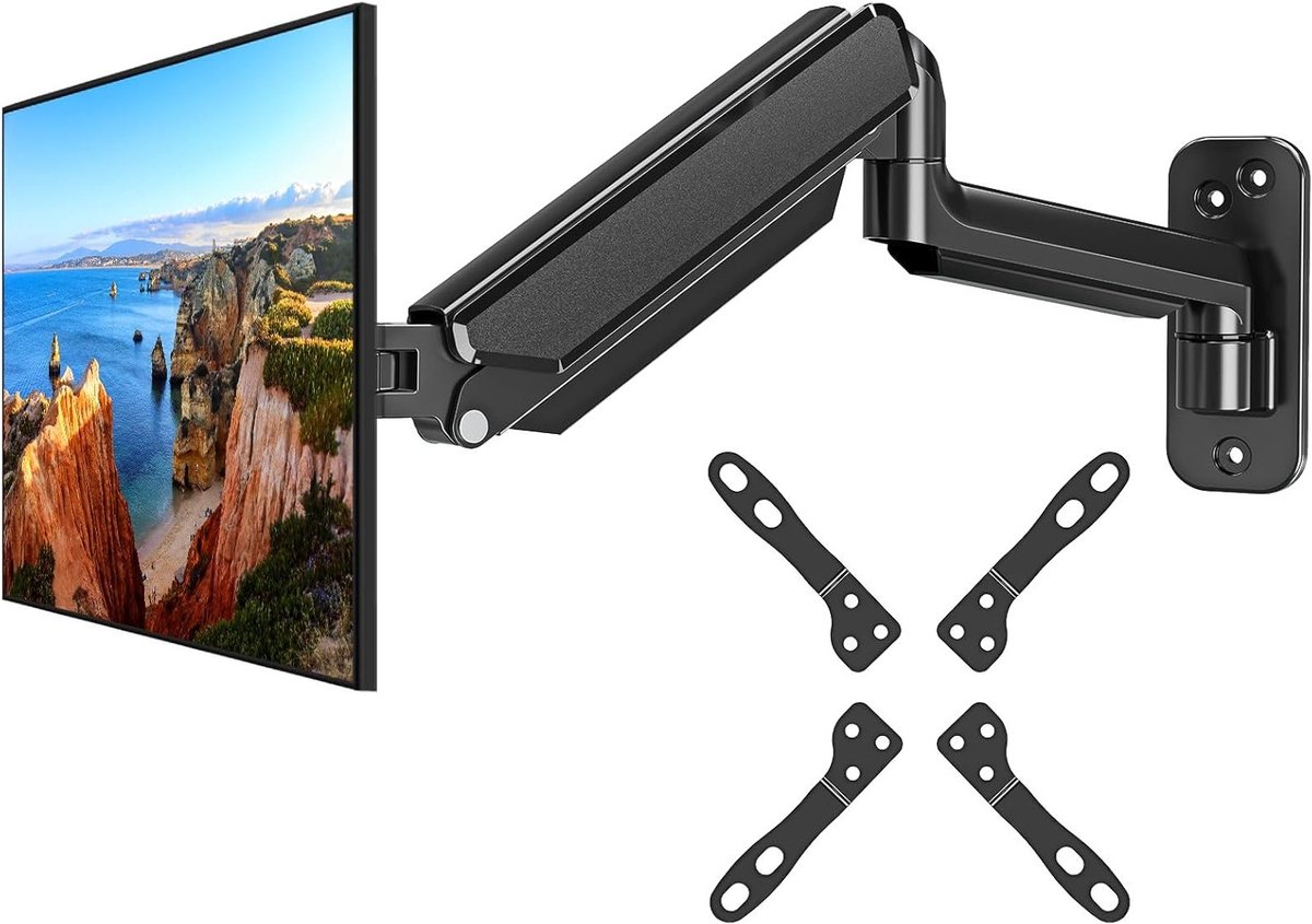 Verstelbare Monitor Arm voor Ergonomisch Werken, Geschikt voor Diverse Monitorformaten