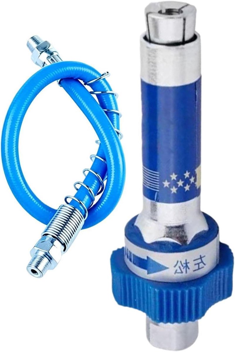 Hogedruk Vetkoppeling - Vetspuit Mondstuk - Machine Onderhoud - Platte Kop Ontwerp - 30 cm Slang - single attribute