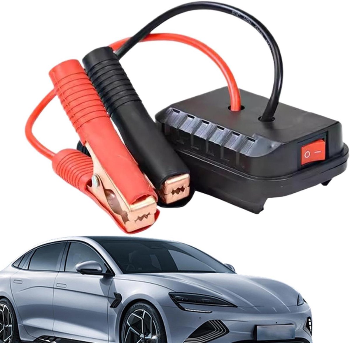 Auto Accu Starter - Startkabel Adapter - Noodsituaties Overbruggen - Robuust ABS Ontwerp - 22 x 10 x 10 cm