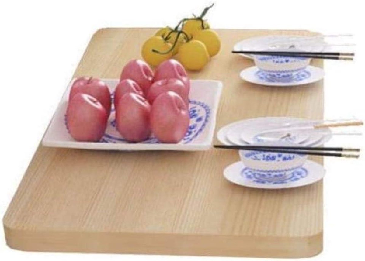 Wandbureau Klaptafel - Opklaptafel Bureau - Ruimte Besparen - Zelfmontage - 60x30cm - Houtkleur