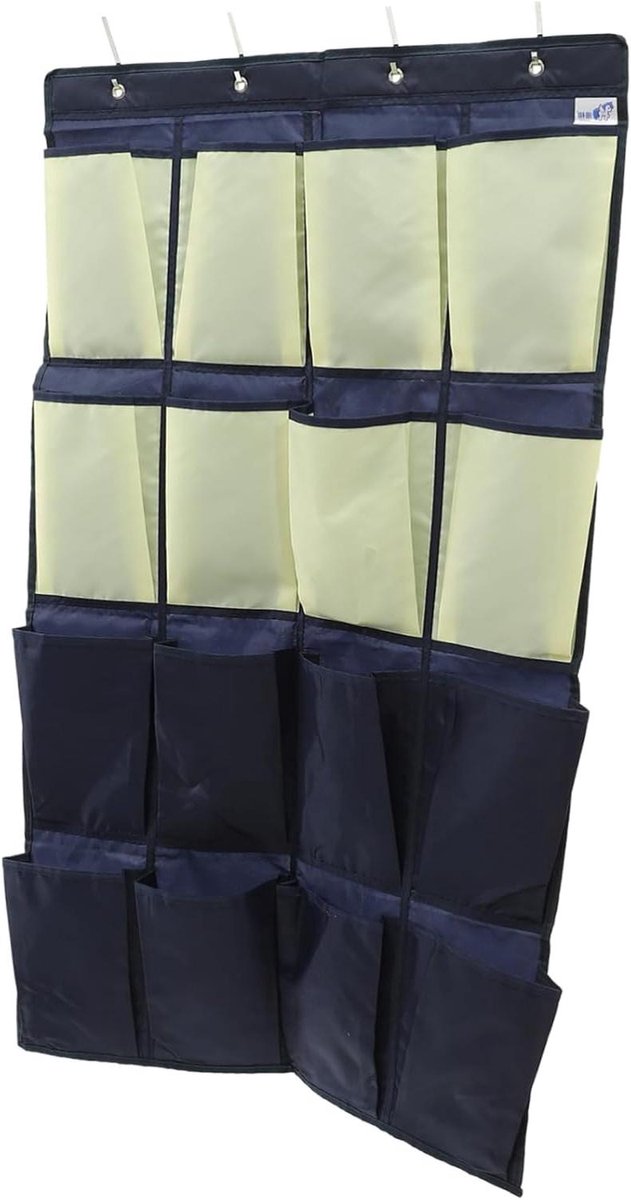 Hangende Organizer - Schoenenrek Deur - Ruimte Besparen - 16 Vakken - 61x61 cm - Marine