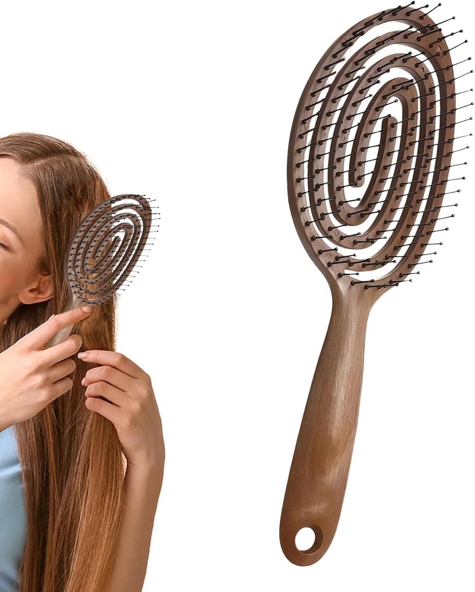 Hoofdhuidmassagekam - Haarverzorgingsborstel Stylingkam - Hoofdhuid Stimuleren - Zachte Gelijkmatige Druk - 10 x 6 x 3 cm - Niet gespecificeerd