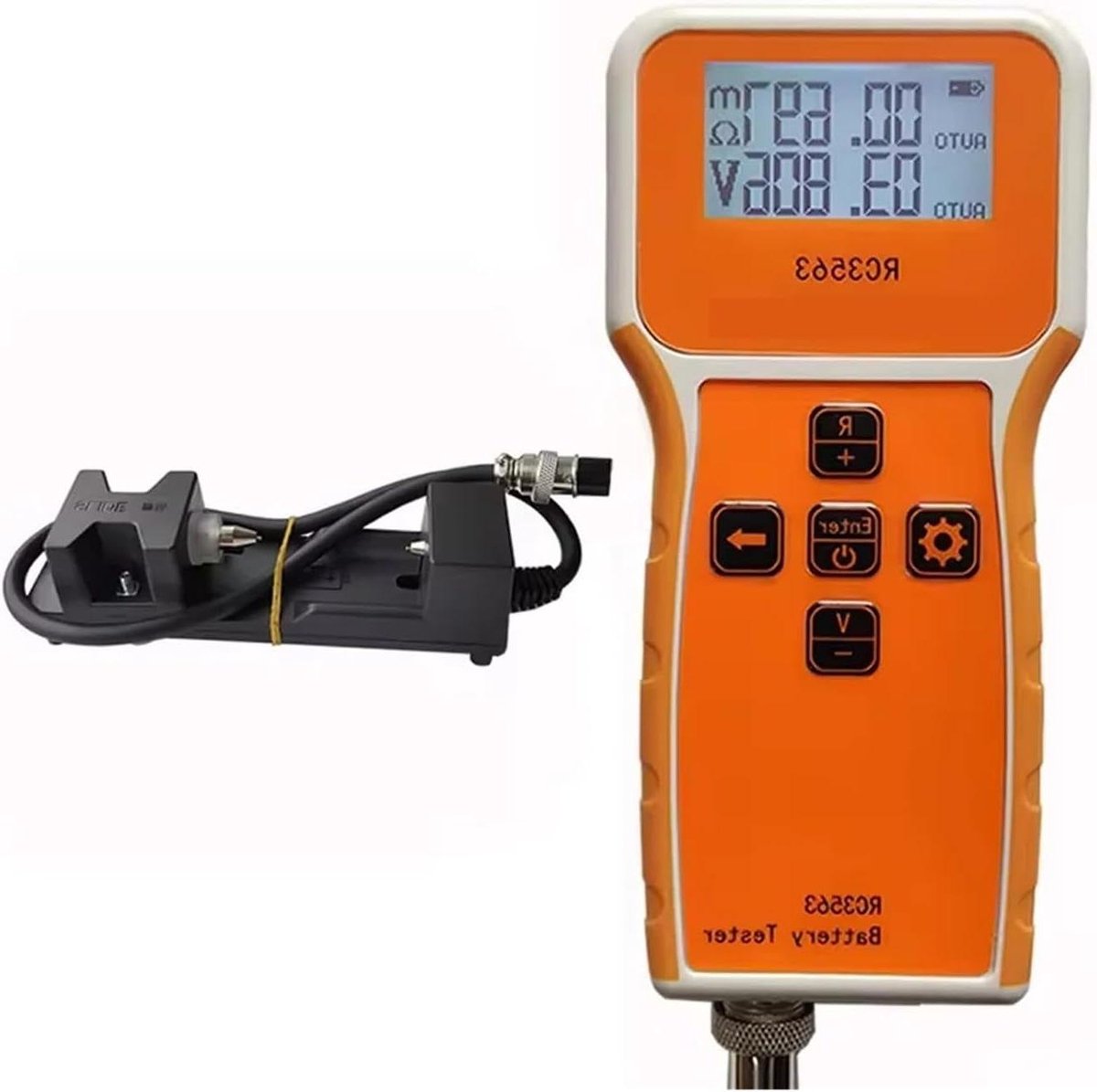 Batterij Tester - Ohmmeter Detector - Batterij Onderhoud - Vierdraads Meting - 1000mAh - Rood