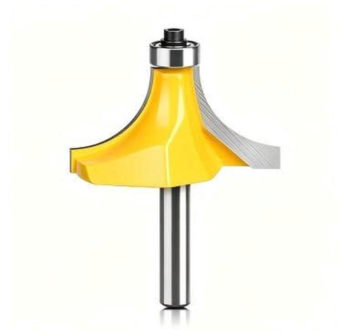 Hoekfrees Hout - Radius frees Randfrees - Meubelranden Bewerken - C3 Wolfraamcarbide Snijvlak - 8 mm Schacht - Silver