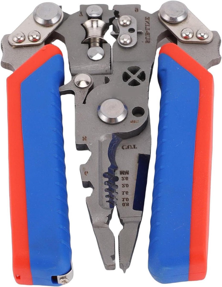Draadstriptang - Multitool Tang - Elektra Werkzaamheden - 16-in-1 Functies - 0.8-2.6 mm - Grijs