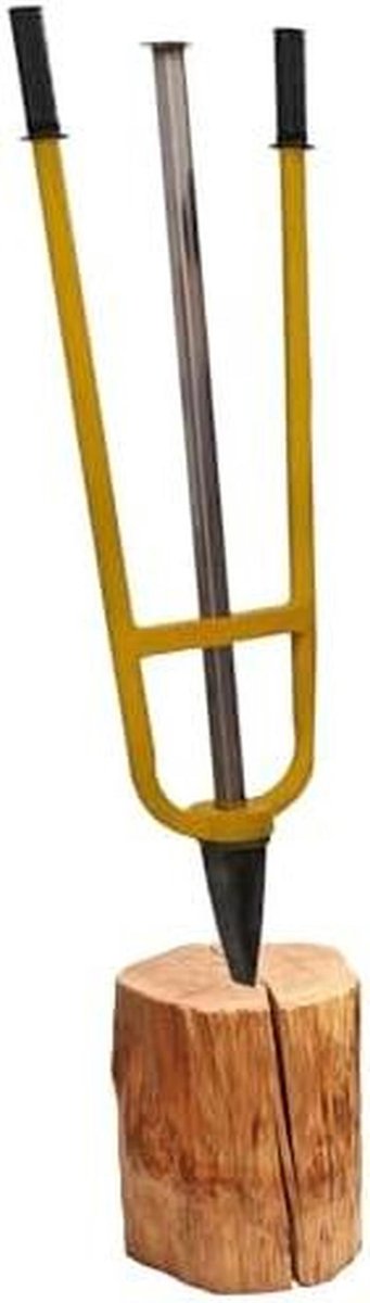 Handmatige Houtklover - Houtbijl Splijter - Brandhout Maken - Robuuste Kop - 96 cm - Zwart