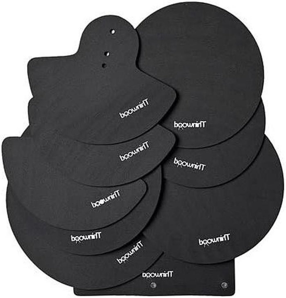 Drum Demper Pads - Oefenpads Set - Stil Drummen - Resonantie Demping - Set van 5 - Transparant