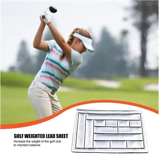 Golf Lood Tape - Gewicht Tape - Balans Verbeteren - Zelfklevend - 30g/60g - Zilver — afbeelding 4