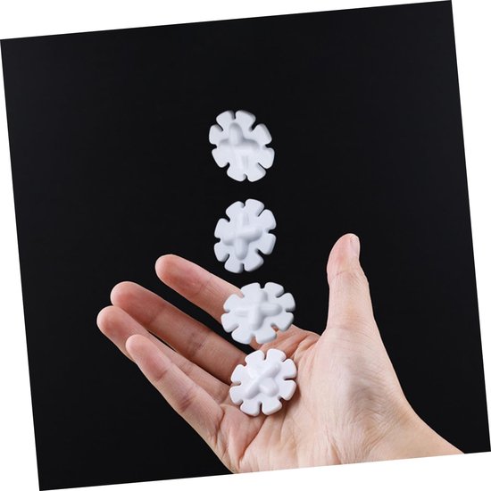 Magnetische Roerstaafjes - Mixer Staafjes - Laboratorium Experimenten - Lichtgewicht en Draagbaar - 4.1 x 4.1 x 0.5 cm - Wit — afbeelding 2