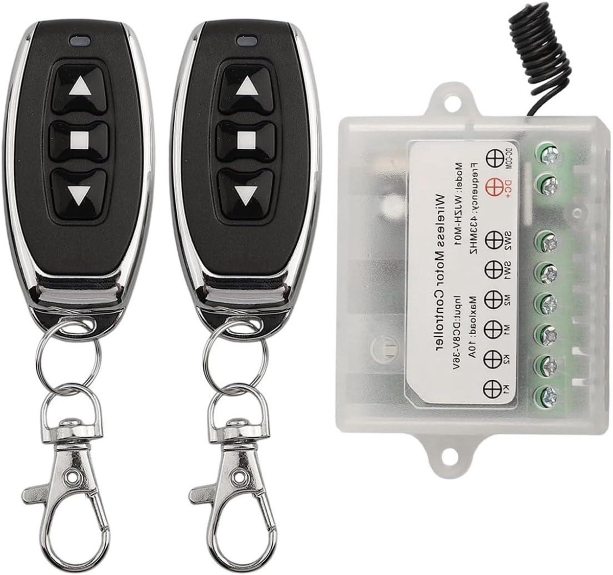 DC Motor Controller - Draadloze Schakelaar - Lineaire Actuator Besturen - Signaal Door Muren - 8V-36V 10A - Zwart