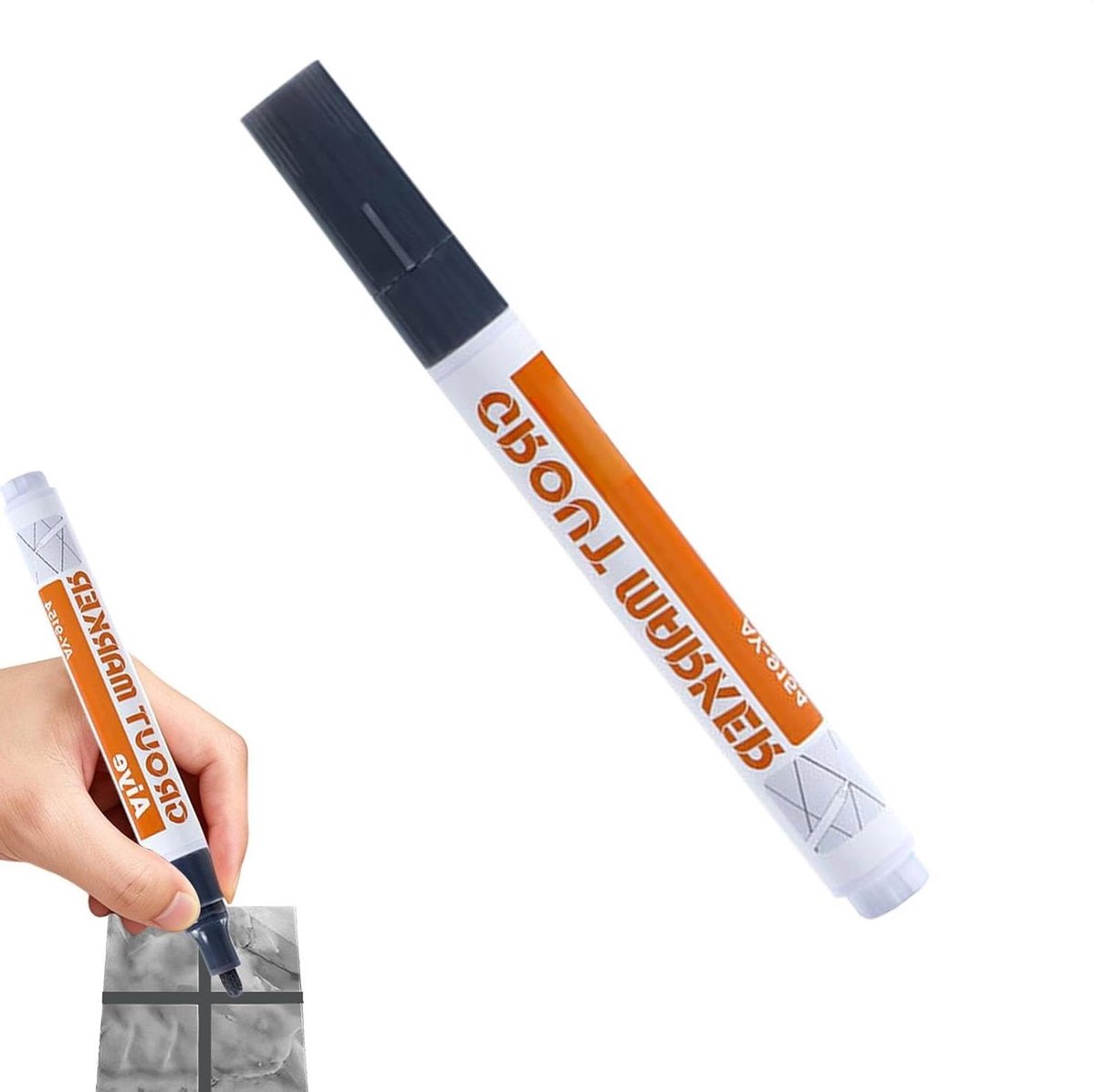 Voegenstift - Tegelverf pen - Voegen opfrissen - Schuine applicator - 14 cm - Blauw