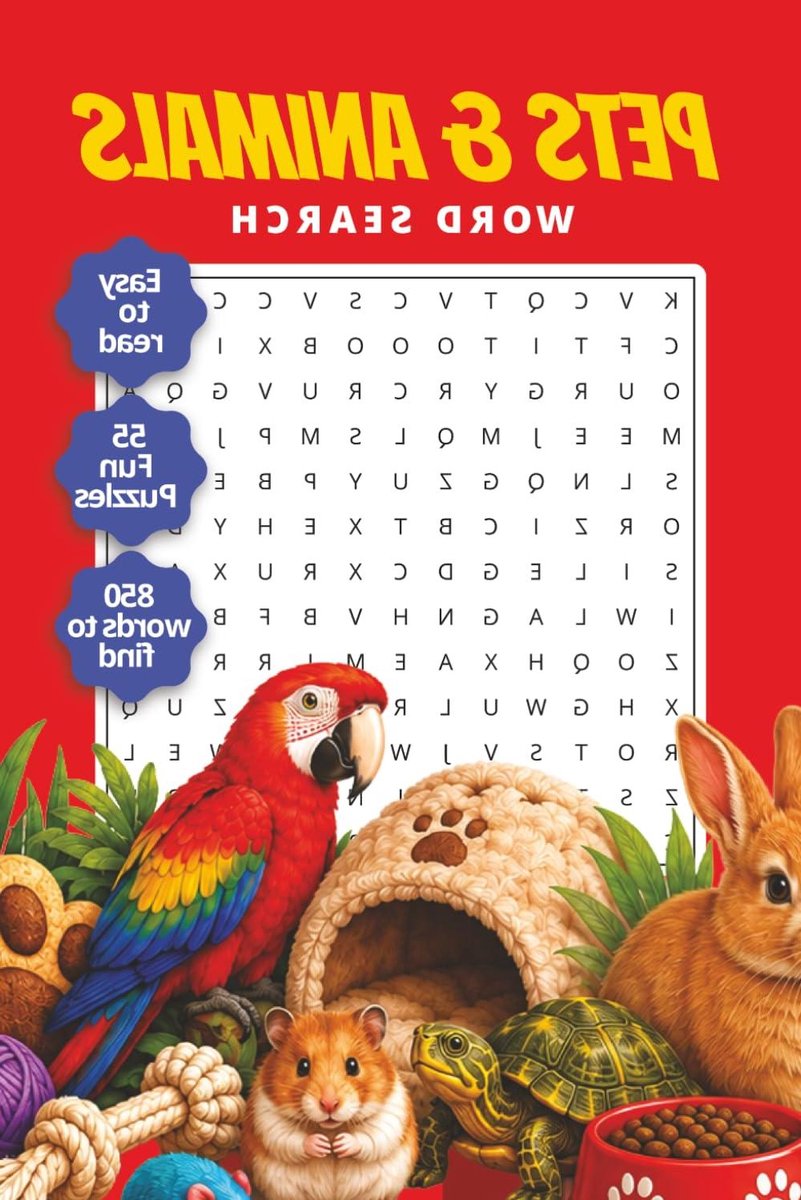 Woordzoekboek Dieren - Puzzelboek Senioren - Ontspanning Thuis - Grote Letters - 15 x 23 cm - Multicolor