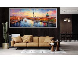 London River Diamond Art 12x36 Inch Grote Diamond Painting Kit, Volledige Diamond Art Tools Accessoires DIY Dimond Foto Crystal Art, 5D Dimond Art Borduurpakketten, Edelsteen Art voor Wall Art Home