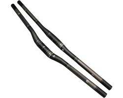 31.8mm T800 Carbon Mountain Bike Handlebar 580-760mm Extra Long Flat/Riser Bar MTB Handllebars Super Light 3K Matte Bicycle Handlebar, Black, Riser Bar 640mm