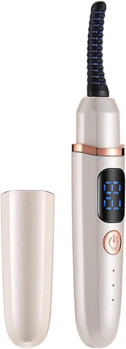 Elektrische Wimperkruller - Verwarmde Kruller - Wimpers Stylen - 3 Temperatuurstanden - Compact Ontwerp - Zwart