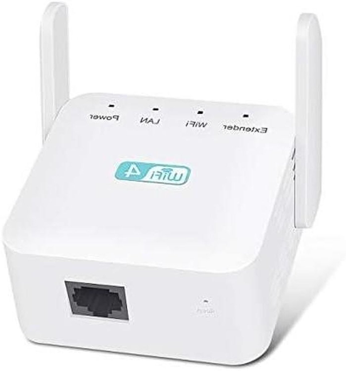 WiFi Versterker - Netwerk Booster - Draadloos Bereik - Met Ethernet Poort - 300Mbps - Wit