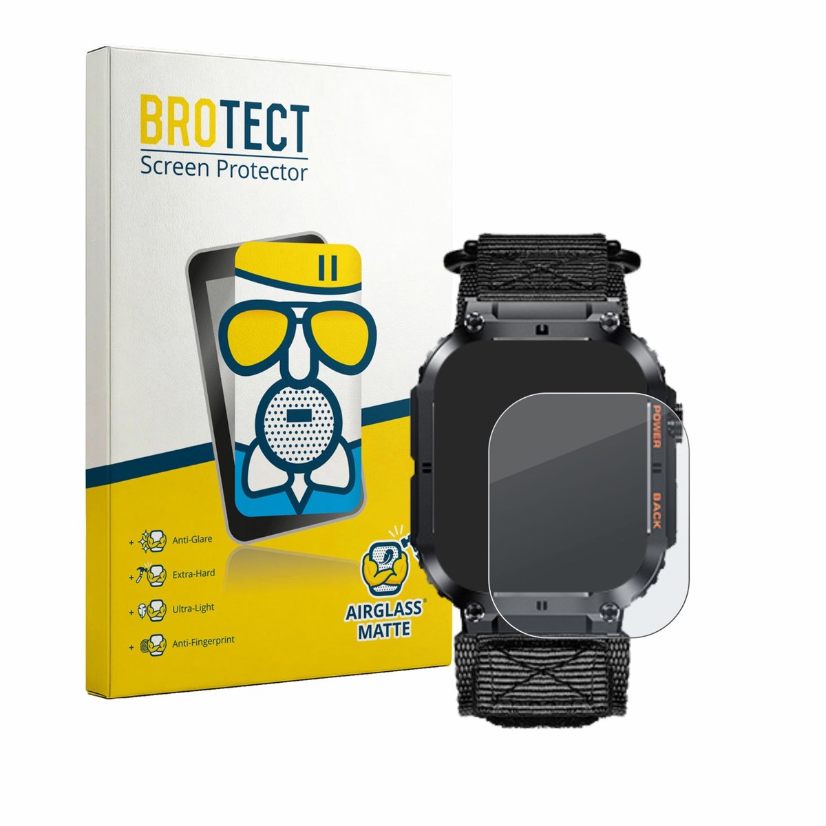 BROTECT - Screenprotector voor Megalith K57PRO - Folie Beschermfolie Beschermglas matte