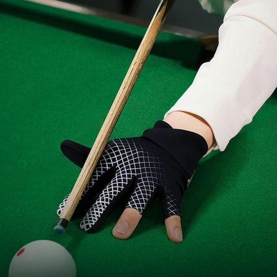 Biljarthandschoen - Keuhandschoen Pool - Precisie Spelen - Slipvrije Grip - Universele Maat - Raster — afbeelding 3