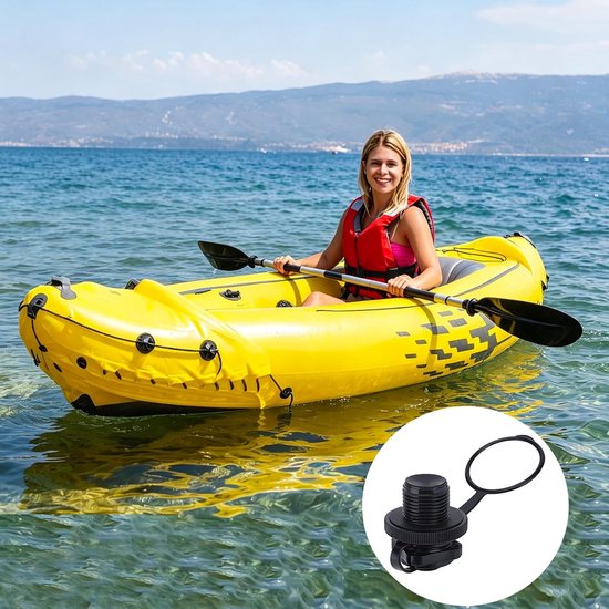 Rubberboot ventiel - Luchtventiel - Waterpret - Betrouwbare afdichting - 22 mm - Zwart — afbeelding 2