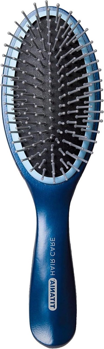 Titania Cepillo neumático, revestimiento de cerámica), mango de madera, 9 filas de cerdas Professional Ionic, 1er Pack (1 x, 105 g)