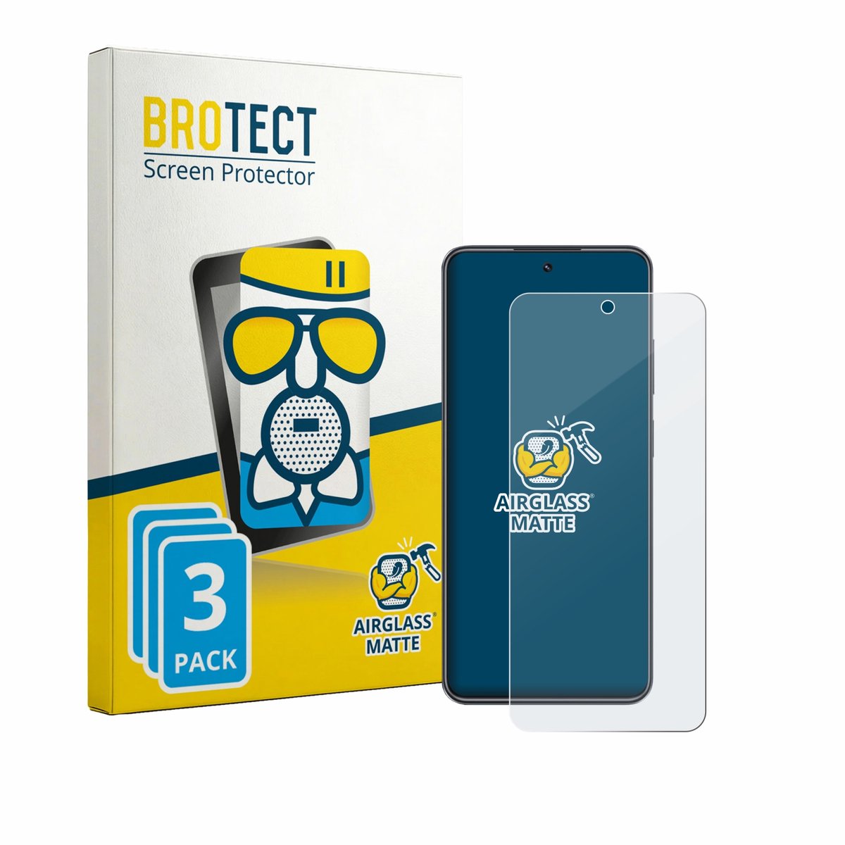 BROTECT - Screenprotector voor Realme C73 - Folie Beschermfolie Beschermglas matte 3 Stuks