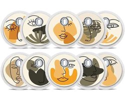 FreeStyle Libre 3 Sensor Sticker - Set van 10 "Abstract" - Stickers voor sensoren | Diasticker®