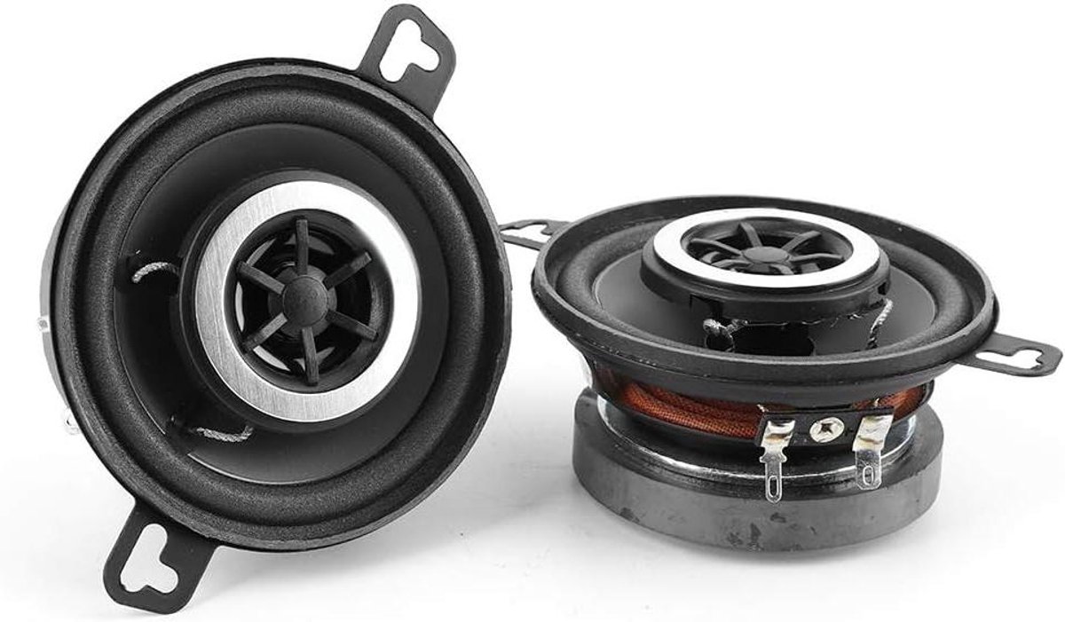 Auto luidsprekers - Coaxiale speakers - Muziek luisteren - Krachtig geluid - 89 cm - Zwart