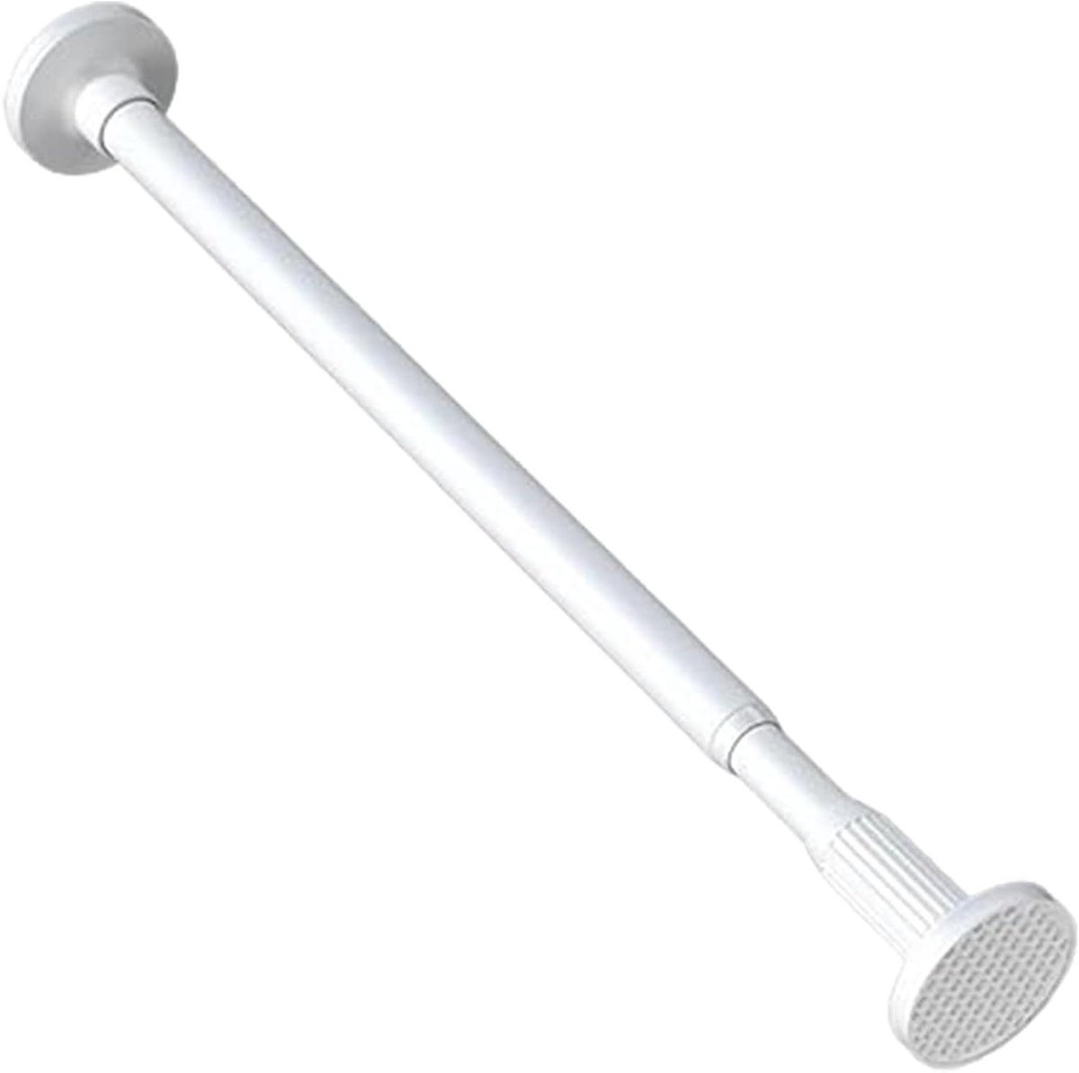 Verlengstang - Veerstang Stabilisator - Meubels Beveiligen - Antislip Siliconen Pads - 63 x 9 cm - Wit