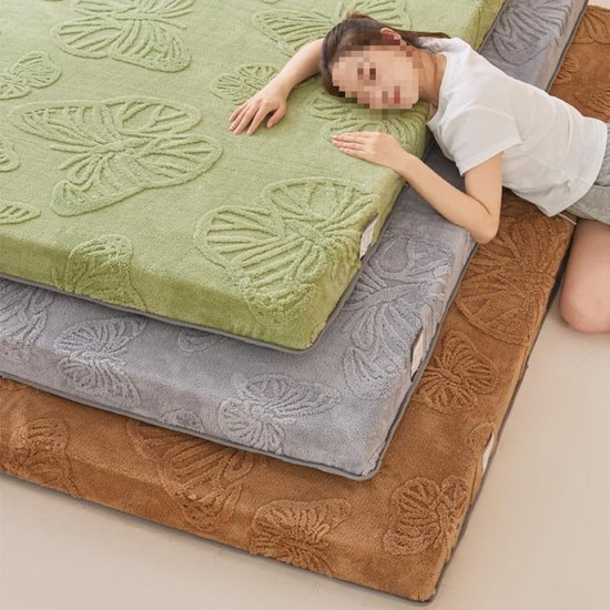 Japanse Vloermatras - Futon Matras Kamperen - Comfortabel Slapen - Vijflaags Ergonomisch Ontwerp - 80x190cm - Bruin — afbeelding 5