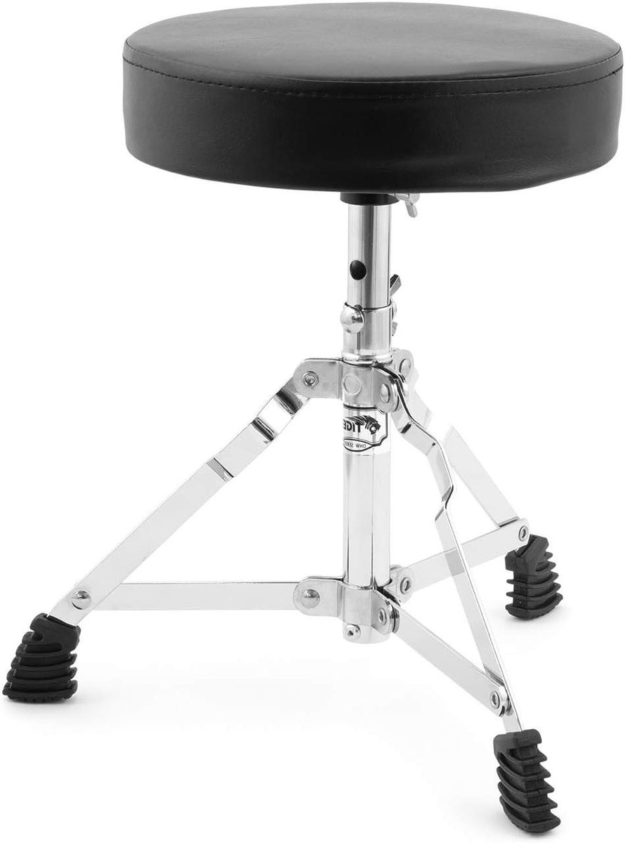 Junior Drumkruk - Drumstoel Kinderen - Muziek Maken - In Hoogte Verstelbaar - 345-40 cm - Zwart