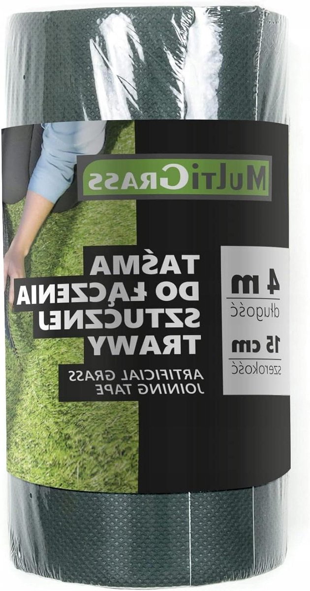 Kunstgras Tape - Gras Lijm Tape - Kunstgras Bevestigen - Eenzijdig Plaklaag - 150mm x 4m - Zwart