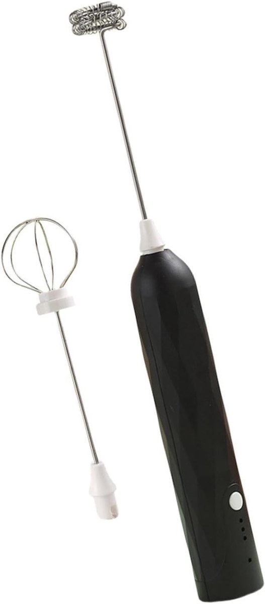 Melkopschuimer - Koffieschuim Maker - Koffie Maken - Drie Snelheden - 163 g - Zwart