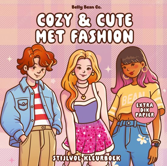 Cozy & cute kleurboek Belly Bean Co. - Cozy & cute met fashi ... - cover