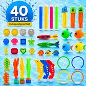 Duikspeelgoed - 40 delige set - Zwembad speelgoed - duikringen - duikspeelgoed kinderen - ®Nassauproducts
