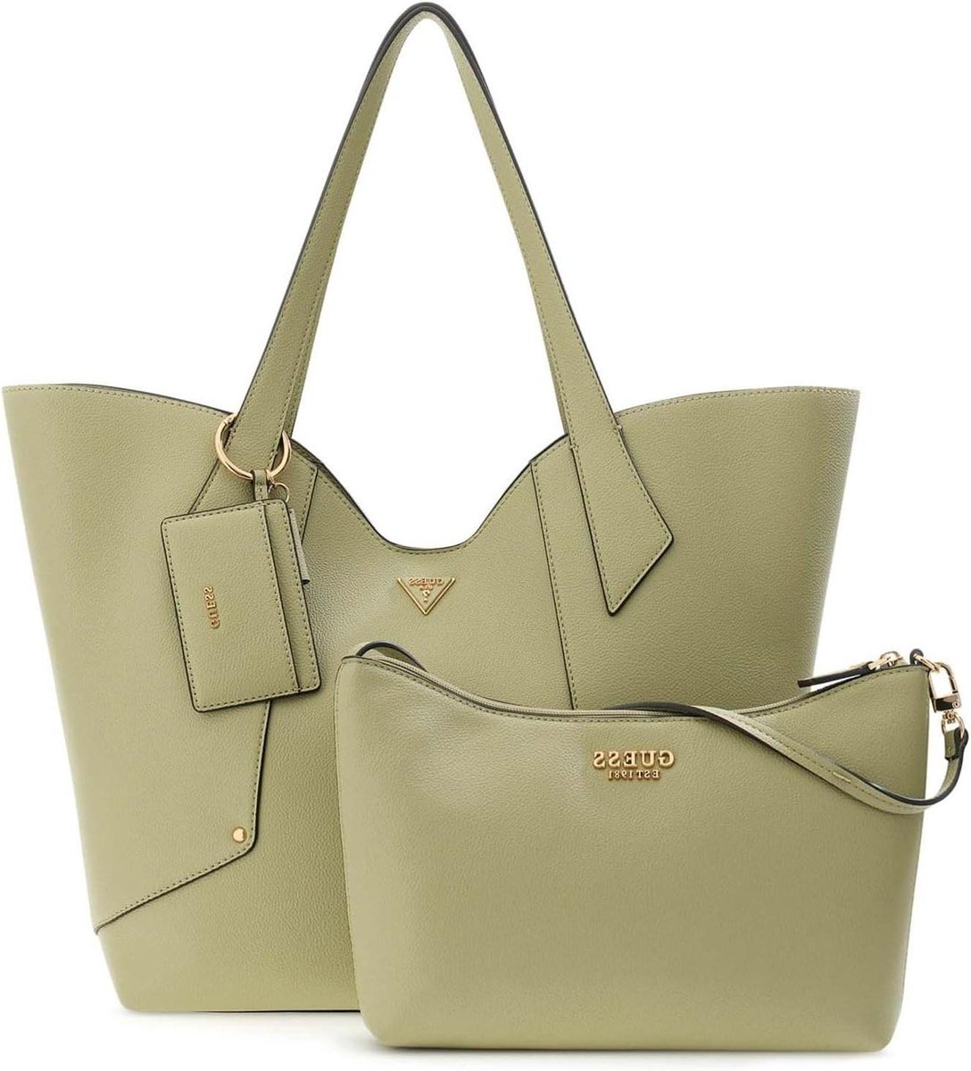 Shopper Tas - Handtas Tote - Dagelijks Gebruik - 2-in-1 Ontwerp - 31 x 34 x 16 cm - Groengrijs