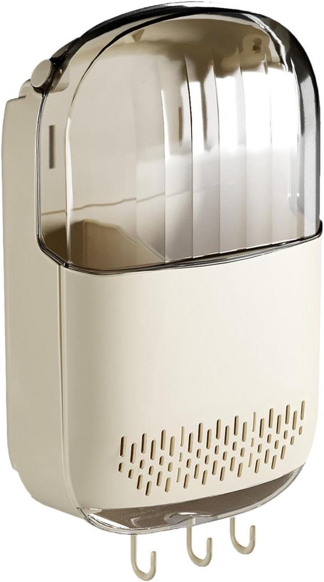 Wandbestekhouder - Bestek organizer - Keuken organiseren - Stofdicht - 35 cm - Grijs