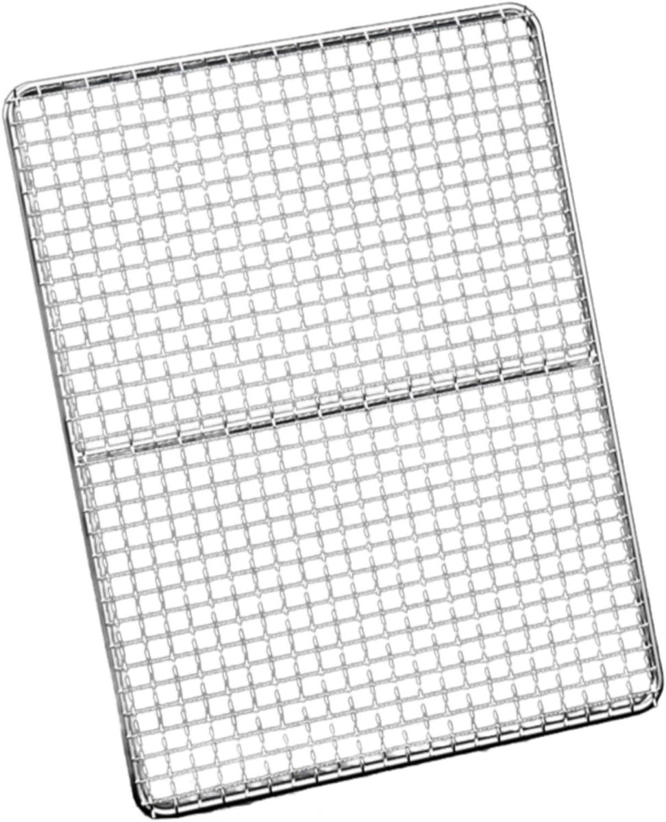 Barbecue Grill Rooster - BBQ Mesh - Buiten Koken - Roestvrij Staal - 40cm x 35cm - Zilver
