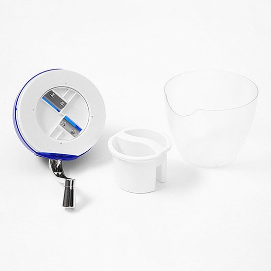 Crushed IJs Machine - IJsvermaler Sneeuw Machine - Drankjes Koelen - Handmatig Crank Bediening - 16.4 cm - Zilver — afbeelding 3