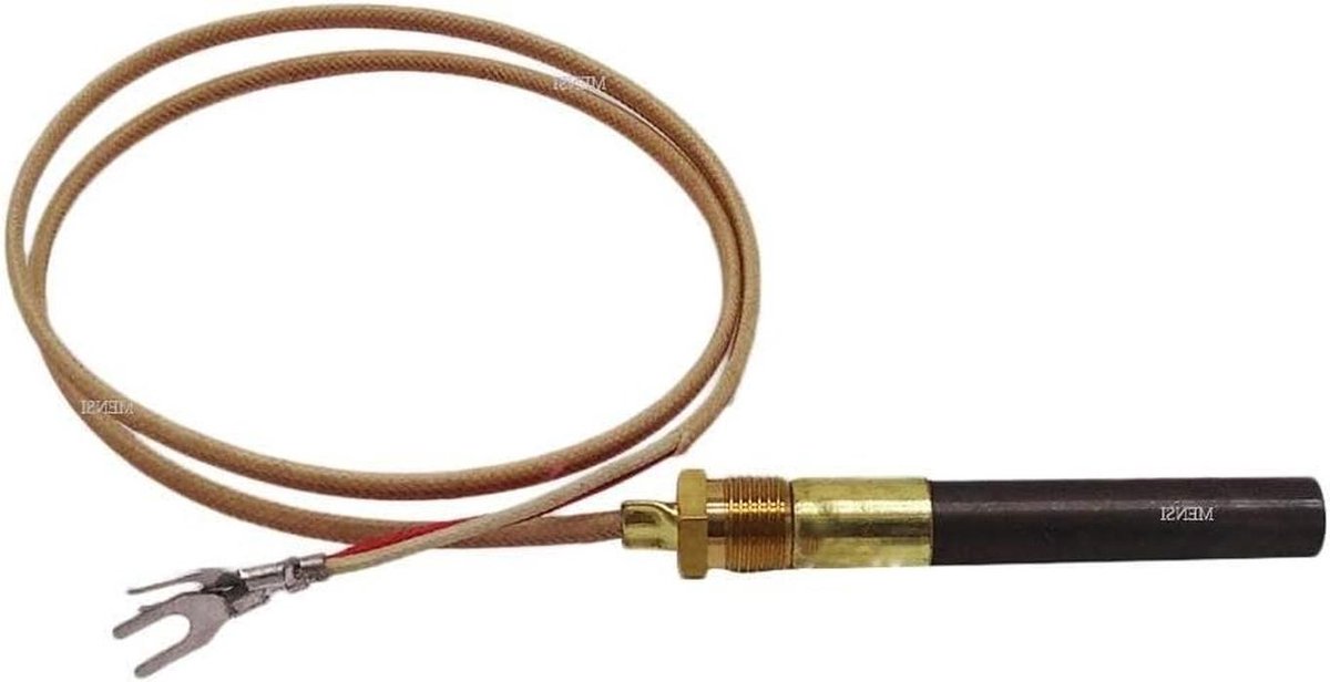 Verwarmingsthermokoppel - Vervangende thermopile - Gashaard Aansteken - 750mV Pilootsysteem - 609 mm - Zilverkleurig