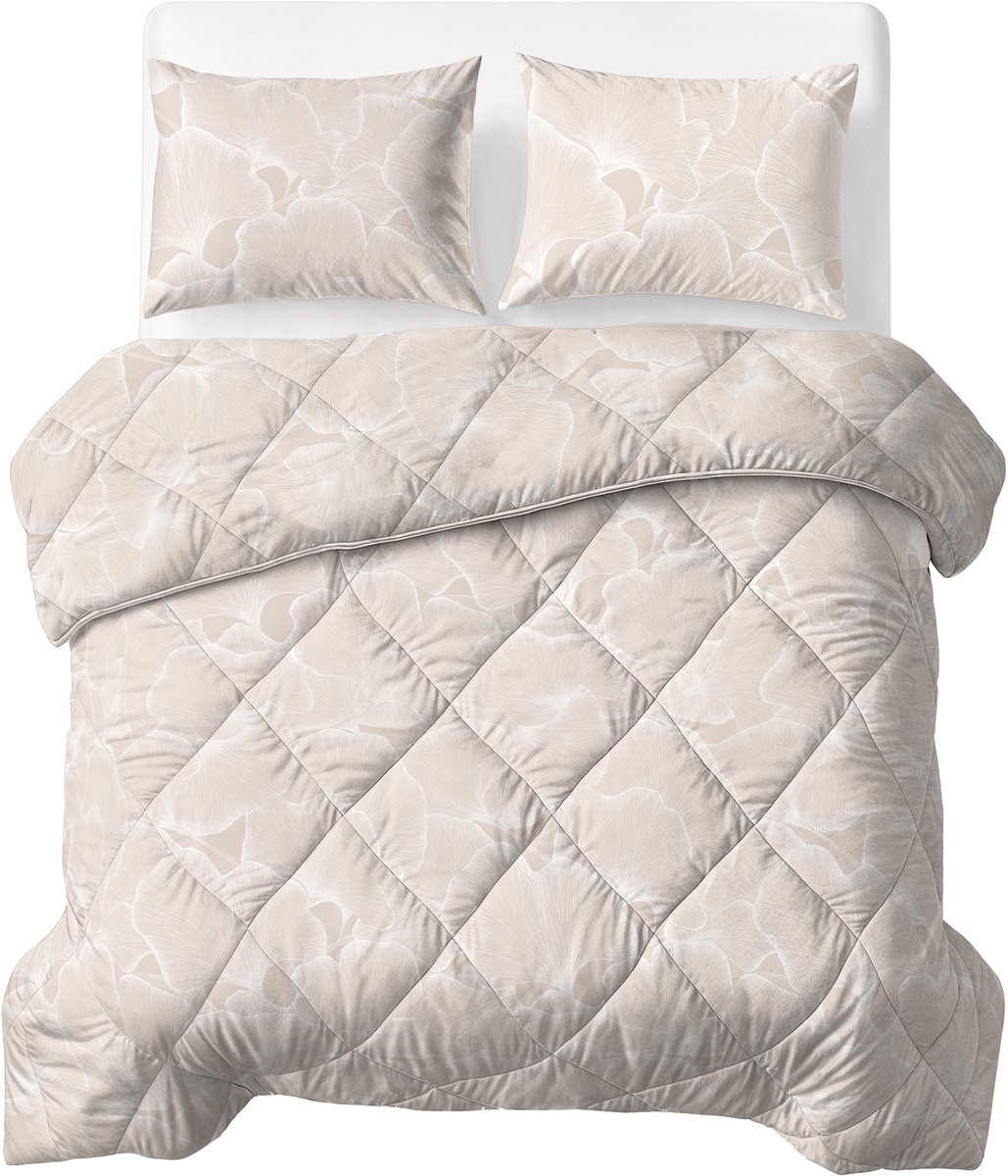 Sleeptime® 2 in 1 Dekbed zonder Overtrek Zeke - Wasbaar Dekbed - 200x220 - Beige
