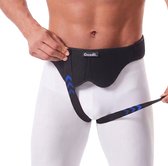 Goodli Liesband Dubbelzijdig - Maat XL - Verstelbare Elastische Bandage voor Lies en Heup - Liesbreukband - Liesbrace voor Links en Rechts - Hernia band - Compressieband - Unisex - Zwart