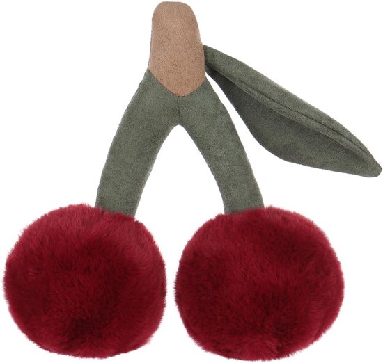 Pluche Kers Speelgoed - Zacht Knuffelbeest - Babykamer Decoratie - Handgemaakt Ontwerp - 20 cm - Rood — afbeelding 5