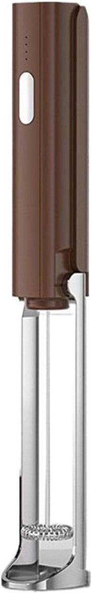 Melkopschuimer Handheld Elektrische Garde Dranken Bereiden Rijk Crèmeschuim 20 cm Zwart